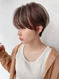 【韓国顔まわり】前髪カット＋カラー＋1ステップtr［新潟］¥6000