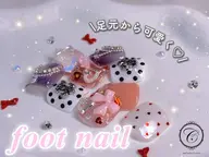 【フットネイル】フットアートやり放題✨