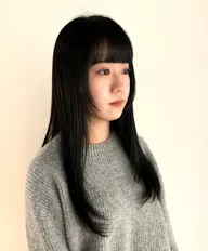 ( 気になる前髪に🤦🏻‍♀️ ) 前髪カット + 前髪縮毛矯正