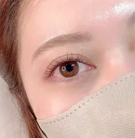 《眉毛の濃さ、毛量が多く気になる方》しっかり間引き＋organicカラー＋似合わせeyebrow