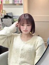 【🧁ブリーチなしWカラー🧁】ダメージを最大限抑えて明るく艶カラーに🤍全体カット・1stepTR付き👱🏻♀️