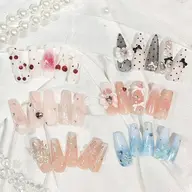 【長さ出し10本付き】夏ネイル🌸サンプルから選びコース¥11000➡️9800