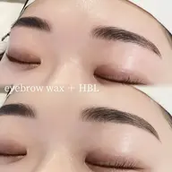 まつげメニューその他眉毛アイブロウWAX+まつ毛パーマ+眉癖改善(HBL)+間引き ¥13000