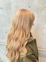 〖ダブルカラー〗ブリーチリタッチ➕全頭カラー➕アクアトリートメント🎀🫧