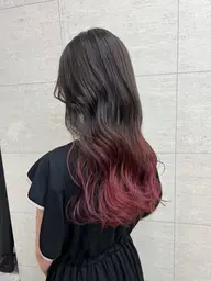 【ダメージ最小限に可愛く💖】ケアブリーチ×グラデーションカラー×ディープレイヤー３stepトリートメント