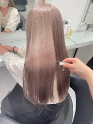 🤍ミニモ学割🤍💕ケアブリーチ1回＋カラー💕🤍透明感抜群ダブルカラー🤍