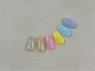 【 オフあり 】ハンド💅ワンカラーorラメグラ🩵（フラッシュorマグネット変更＋550円🫧)