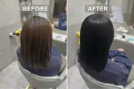 【お得割引】髪質改善縮毛矯正＋髪質改善カラー＋アルカリ酸熱トリートメント(17時以降は¥17800)