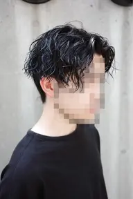 【メンズケアパーマ】 ゆるめスパイラルパーマ