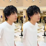 【メンズ限定】🔥パーマ🔥＋カット✂️＋2step treatment or 眉カット＋ヘッドスパ🛀