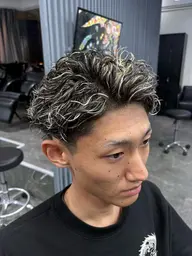 メンズカット+スパイラルパーマ