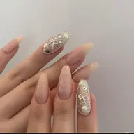 【チップ長さだし10本】ワンカラ-/マグネット/フラッシュ/ラメ　+ 埋め尽くし2本