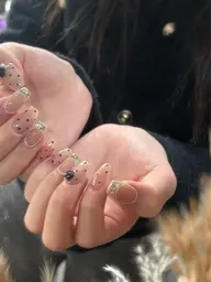 (ミニモ学割U24)チップ長さ出し込みデザインパーツつけ放題(パラジェル)