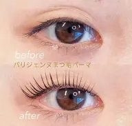 パリジェンヌまつ毛パーマ★Lカール+黒ティント¥3500