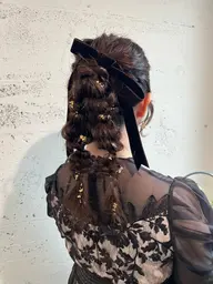 【大切な日に🕊】お呼ばれヘアから卒業式まで ヘアセット ￥5500(別途早朝料金+￥500​〜​)ハーフアップ－¥1000