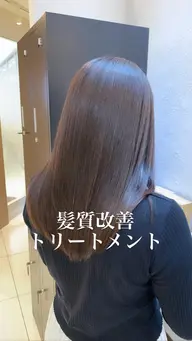 🔥新メニュー🔥艶カラー+業界最高峰髪質改善トリートメント(カット+¥3300)