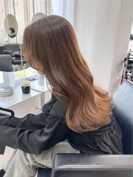 【ブリーチなし透明感】ダブル(2回)カラー＋髪質改善KERASTASE TR