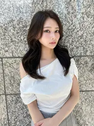 【U30限定】くびれ巻きが映える🫶"レイヤーカット"＋透明感カラー🫧 オリーブ/グレージュオーダー人気No. 1⭐️