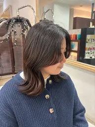 カット+前髪無重力パーマ🇰🇷