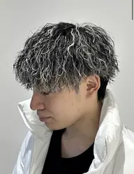 カット➕パーマ➕メッシュ