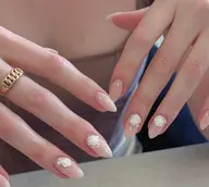 【チップスカルプ】長さ出しちゅるんワンカラー+2個無料パーツ