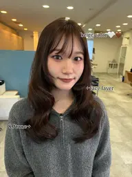 顔周りカット+髪質改善カラー+トリートメント