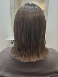 似合わせカット+ケアカラー+白髪ぼかしハイライト+髪質改善TR￥19800[E6京橋]