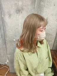 《20時〜》裾カラー・インナーカラー・ポイントカラー🎗️ケアブリーチありのダブルカラー!