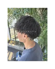 【強すぎない大人パーマスタイル】特殊パーマ×メンズカット