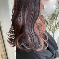 インナーカラー(ブリーチ込)＋全体カラー＋カット