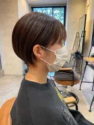 楽ちんおしゃれ！✨小顔カット✨+フルカラー+💓インナーカラー(ブリーチ付き！)💓+ハホニコトリートメント付