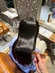 【色落ちキレイ】ブルーブラックカラー💙黒染め使わない暗髪✨ワンカラーモデル