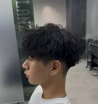 カット+ツイストスパイラルパーマ