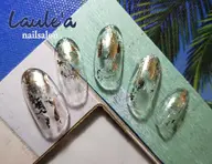 定額Petitコース【オフがない方はこちら・甘皮ケア無料】流行りのクリア系ニュアンスアート♪