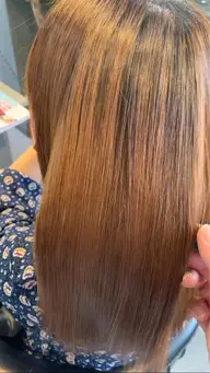 アルカリ縮毛矯正＋炭酸頭浴