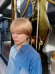 【メンズ限定ダブルカラー】透明感あるカラーや個性あるカラーまで是非お任せ下さい🌈初カラーや、初ブリーチの方も大歓迎🫧