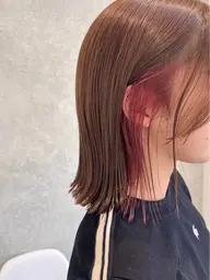 【U24限定】イヤリングカラー(ブリーチ込)🍒