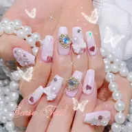 🎵HAND～チップ長さだし+持ち込みデザイン(デザイン、パーツ10本Ok)13980