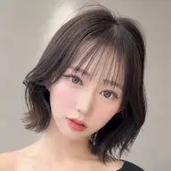 🌸髪伸ばしてる人におすすめ🌸艶カラー+前髪カット+韓国式超音波トリートメント♪ボブタッセルストン切りっぱなしレイヤー