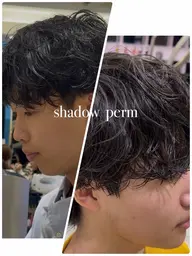【🔥平日新規men's限定30%OFFクーポン🔥】SNSで話題！✨シャドウパーマ＋クレンジング付き！✨