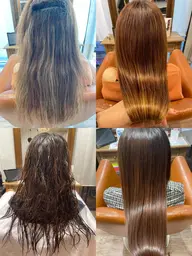 🔻縮毛矯正【癖毛対応○】＋カット✂︎＋スチーム3step トリートメント