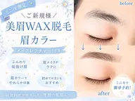 【美眉WAX脱毛x眉Color】