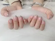 🌈SNS課題のガラスフレンチネイル💅(自爪限定)