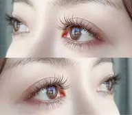 茶色フラットラッシュ80本／100本／120本/140本／160本、¥5000/¥5500/¥6000/¥6500