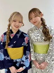 【電話予約のみ!SNS映え間違いなし♪花火大会に🎆】浴衣着付け➕映えヘアセット