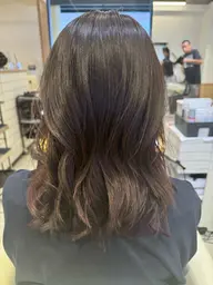 カット、中性デジタルパーマ、トリートメント