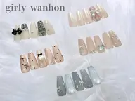 新規限定✨【オフあり】girlyワンホンネイル10種¥8000~