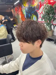 カット➕シャドウパーマ