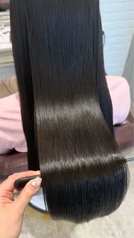 🪽【美髪フルコース】美髪矯正＋艶カラー＋2stepトリートメント(毛量/毛先調整カットあり)