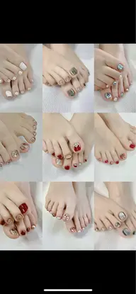 🦶ネイル　カラー変更OK！写真中選べるオフ無料